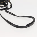 Chloe Etel Hand Bag Leather 2way Black Gold Auth BA6272-8