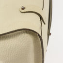 Chloe Tote Bag Leather Beige Gold Auth BA6273-15