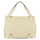 Chloe Tote Bag Leather Beige Gold Auth BA6273-2