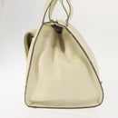 Chloe Tote Bag Leather Beige Gold Auth BA6273-3