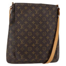 LOUIS VUITTON Monogram Musette Shoulder Bag M51256 LV Auth BA6275-1