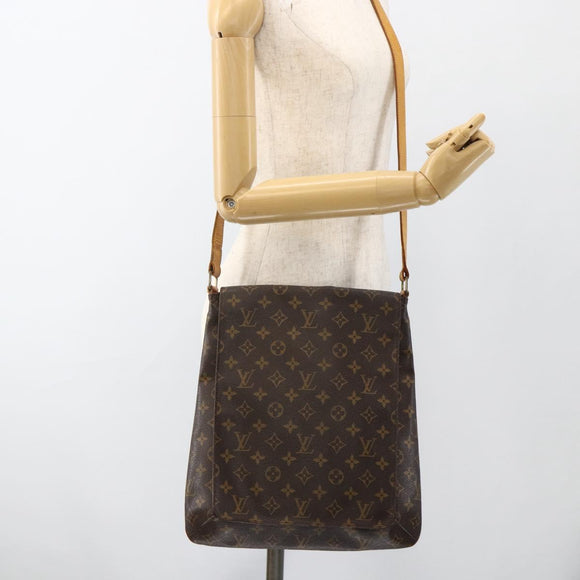 LOUIS VUITTON Monogram Musette Shoulder Bag M51256 LV Auth BA6275