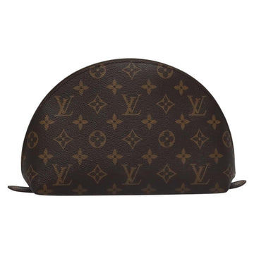 LOUIS VUITTON Monogram Trousse Demi Ronde Cosmetic Pouch M47520 LV Auth BA628 - 0