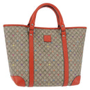 GUCCI Micro GG Supreme Hand Bag PVC Beige Silver 297557 Auth BA6282-1