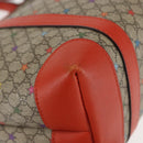 GUCCI Micro GG Supreme Hand Bag PVC Beige Silver 297557 Auth BA6282-9