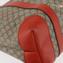 GUCCI Micro GG Supreme Hand Bag PVC Beige Silver 297557 Auth BA6282-15