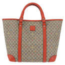 GUCCI Micro GG Supreme Hand Bag PVC Beige Silver 297557 Auth BA6282-13