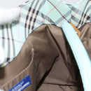 BURBERRY Nova Check Blue Label Hand Bag Nylon Light Blue Silver Auth BA6284-17