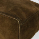 BOTTEGA VENETA Shoulder Bag Suede Brown Gold Auth BA6287-9