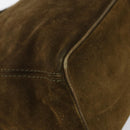 BOTTEGA VENETA Shoulder Bag Suede Brown Gold Auth BA6287-14