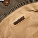 BOTTEGA VENETA Shoulder Bag Suede Brown Gold Auth BA6287-17