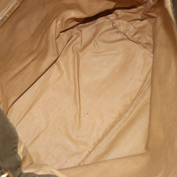 BOTTEGA VENETA Shoulder Bag Suede Brown Gold Auth BA6287