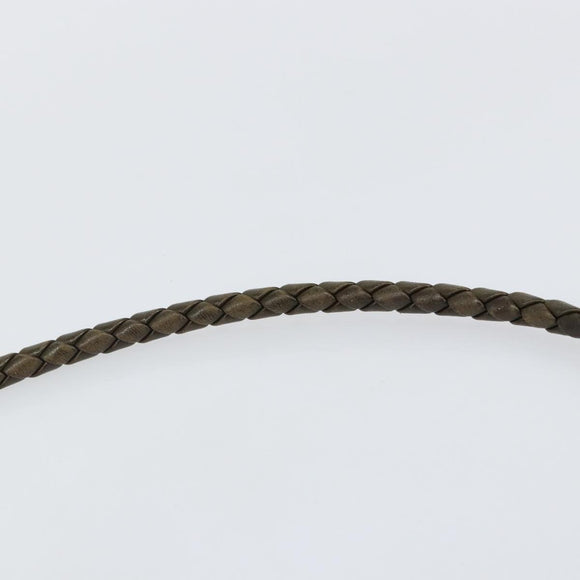 BOTTEGA VENETA Shoulder Bag Suede Brown Gold Auth BA6287