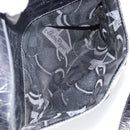 Salvatore Ferragamo Vala Shoulder Bag Leather Embossed Black Gold Auth BA6288-22