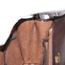 GUCCI Chain Shoulder Bag Leather Black Gold Auth BA6290-20