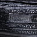 VERSACE Vanity Pouch Enamel Black Gold Auth BA6291-18