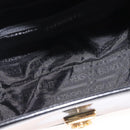 VERSACE Vanity Pouch Enamel Black Gold Auth BA6291-12