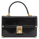 VERSACE Vanity Pouch Enamel Black Gold Auth BA6291-13