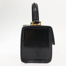 VERSACE Vanity Pouch Enamel Black Gold Auth BA6291-4