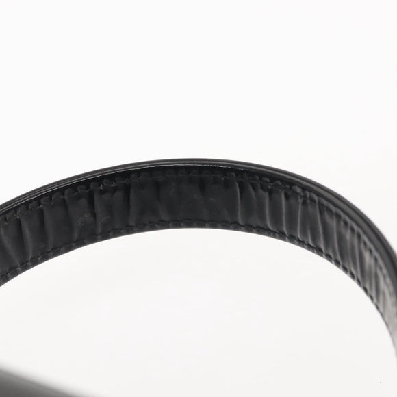 VERSACE Vanity Pouch Enamel Black Gold Auth BA6291