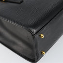 VALENTINO Shoulder Bag Leather Black Gold Auth BA6292-16