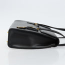 VALENTINO Shoulder Bag Leather Black Gold Auth BA6292-3