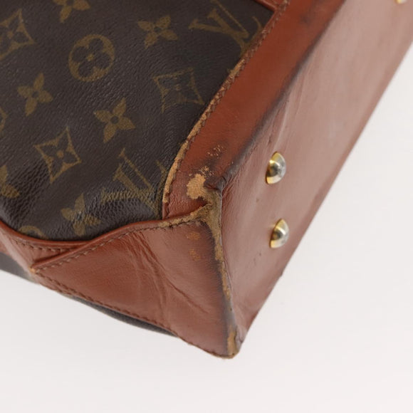 LOUIS VUITTON Monogram Sac Weekend PM Hand Bag M42425 LV Auth BA6297