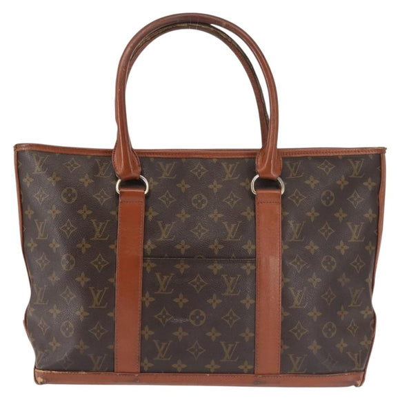 LOUIS VUITTON Monogram Sac Weekend PM Hand Bag M42425 LV Auth BA6297