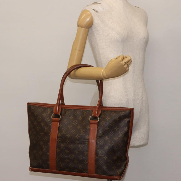LOUIS VUITTON Monogram Sac Weekend PM Hand Bag M42425 LV Auth BA6297