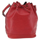 LOUIS VUITTON Epi Noe Shoulder Bag Red M44007 LV Auth BA6299-1