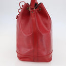 LOUIS VUITTON Epi Noe Shoulder Bag Red M44007 LV Auth BA6299-4