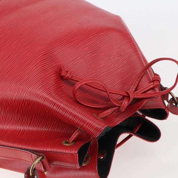 LOUIS VUITTON Epi Noe Shoulder Bag Red M44007 LV Auth BA6299