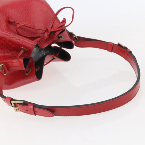LOUIS VUITTON Epi Noe Shoulder Bag Red M44007 LV Auth BA6299