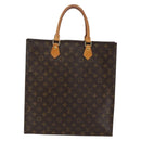 LOUIS VUITTON Monogram Sac Plat Hand Bag M51140 LV Auth BA6304-13