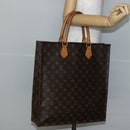 LOUIS VUITTON Monogram Sac Plat Hand Bag M51140 LV Auth BA6304-20