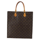 LOUIS VUITTON Monogram Sac Plat Hand Bag M51140 LV Auth BA6304-2