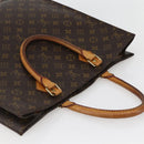 LOUIS VUITTON Monogram Sac Plat Hand Bag M51140 LV Auth BA6304-6