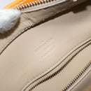 LOUIS VUITTON Monogram Vernis Houston Hand Bag Beige M91004 LV Auth BA6311-19