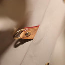 LOUIS VUITTON Monogram Vernis Houston Hand Bag Beige M91004 LV Auth BA6311-12