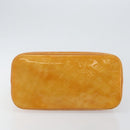 LOUIS VUITTON Monogram Vernis Houston Hand Bag Beige M91004 LV Auth BA6311-5