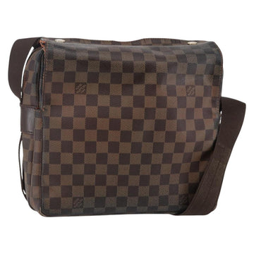 LOUIS VUITTON Damier Ebene Naviglio Shoulder Bag N45255 LV Auth BA6314