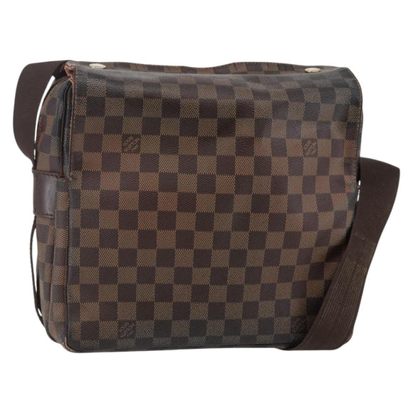 LOUIS VUITTON Damier Ebene Naviglio Shoulder Bag N45255 LV Auth BA6314
