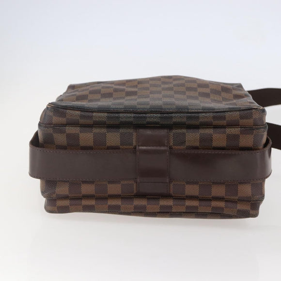 LOUIS VUITTON Damier Ebene Naviglio Shoulder Bag N45255 LV Auth BA6314