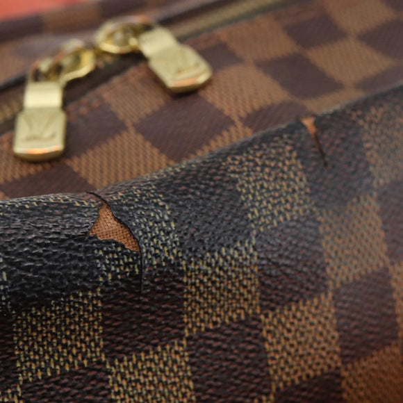 LOUIS VUITTON Damier Ebene Naviglio Shoulder Bag N45255 LV Auth BA6314