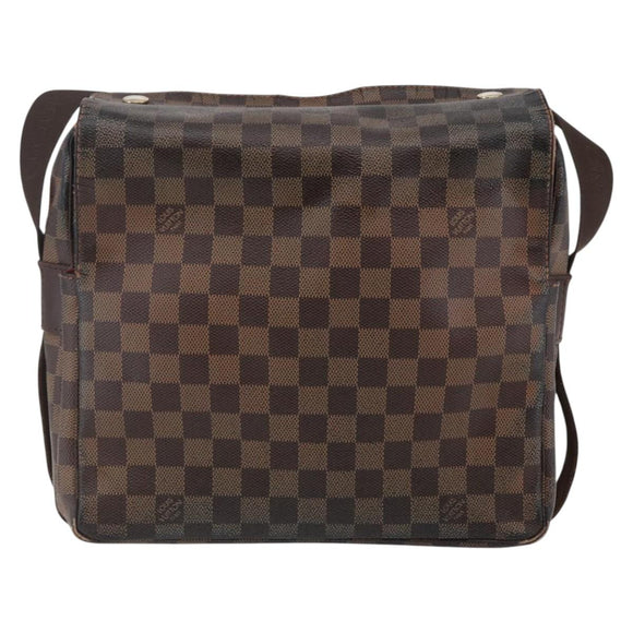 LOUIS VUITTON Damier Ebene Naviglio Shoulder Bag N45255 LV Auth BA6314