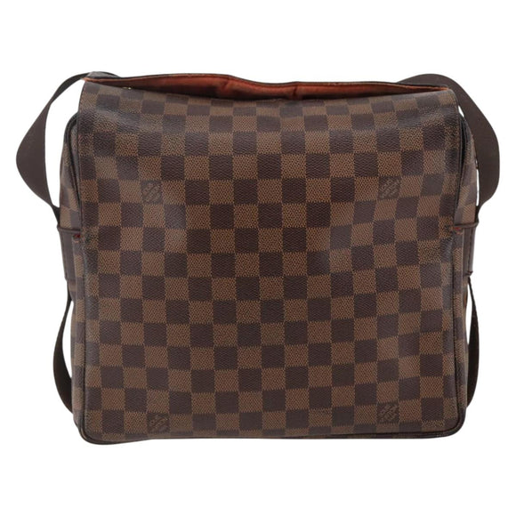 LOUIS VUITTON Damier Ebene Naviglio Shoulder Bag N45255 LV Auth BA6314