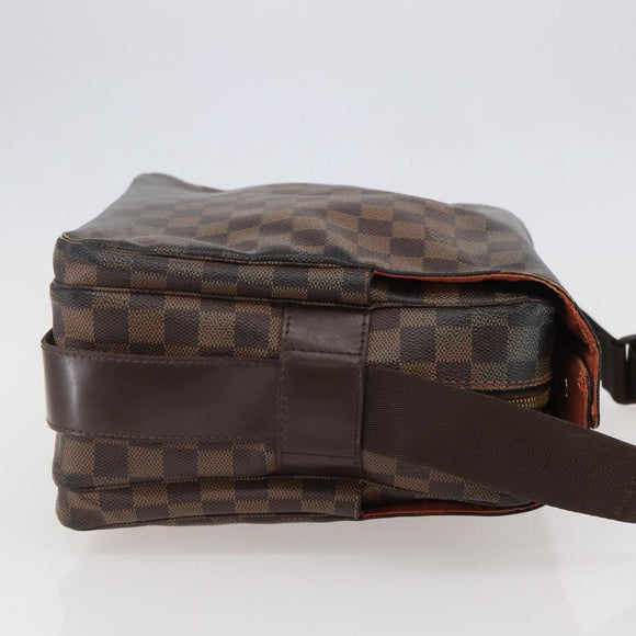 LOUIS VUITTON Damier Ebene Naviglio Shoulder Bag N45255 LV Auth BA6314