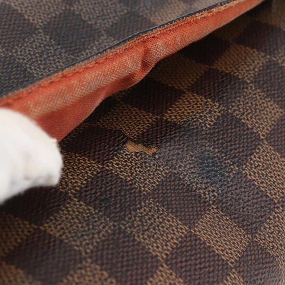 LOUIS VUITTON Damier Ebene Naviglio Shoulder Bag N45255 LV Auth BA6314