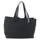 CHANEL New Travel Line Tote Bag Nylon Black CC Auth BA6319-1