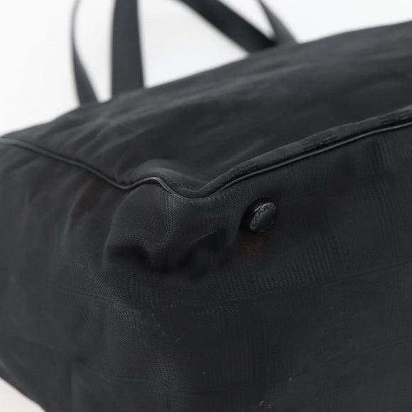 CHANEL New Travel Line Tote Bag Nylon Black CC Auth BA6319